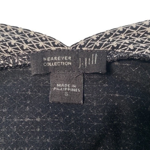 J Jill Wearever V-Neck 3/4 Sleeve Top Side Slits Relaxed Fit Stretchy Loungewear - Picture 5 of 12